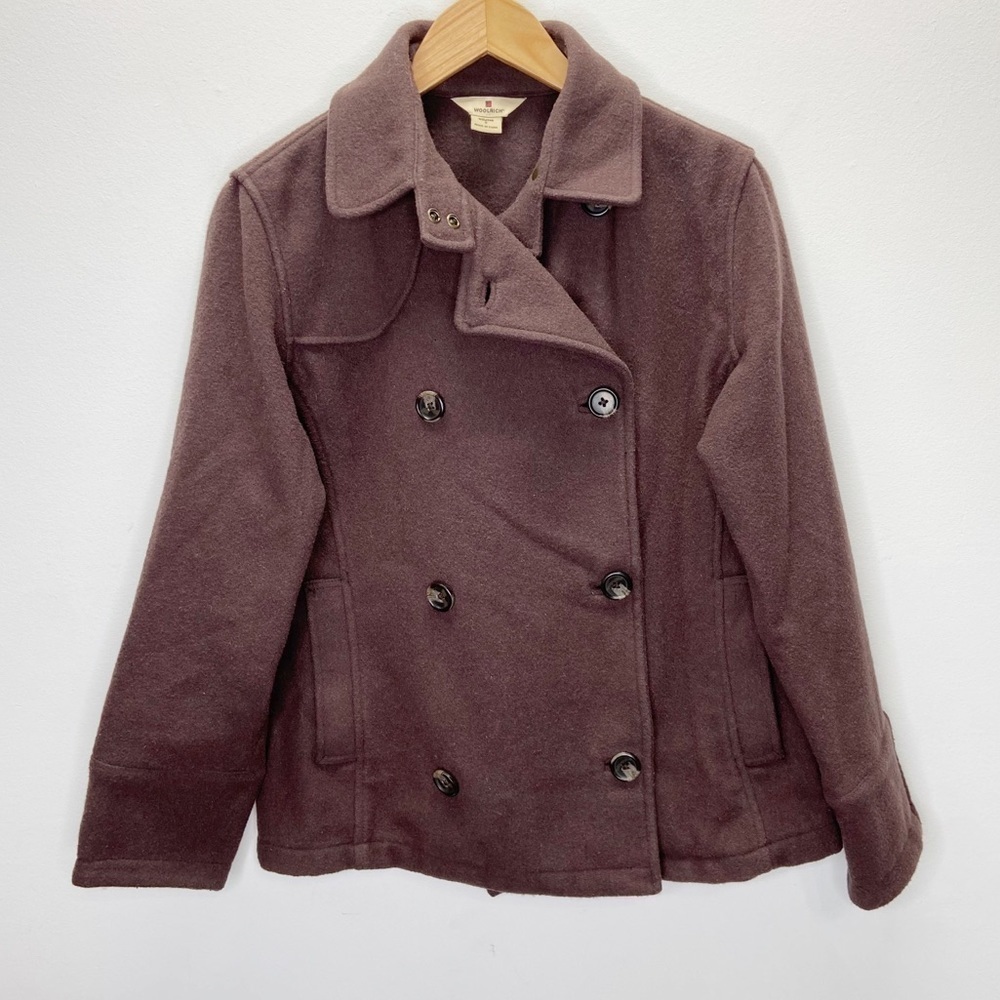 Woolrich Womens Double Breasted Wool Jacket Sz S